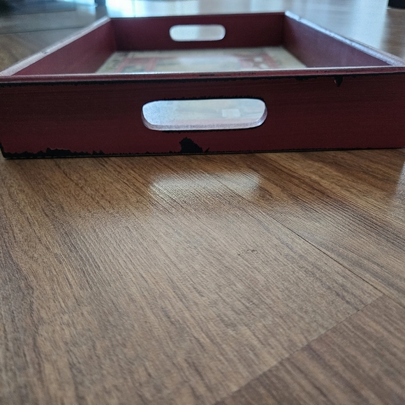 Wooden tray, vintage style, Parisian French café design. New. - Picture 4 of 6